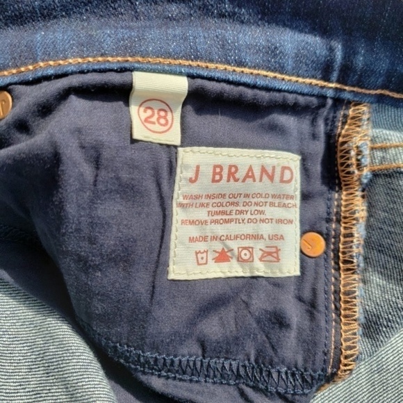 J Brand SKINNY LEG jeans Ink Blue sz 28 - Picture 5 of 6